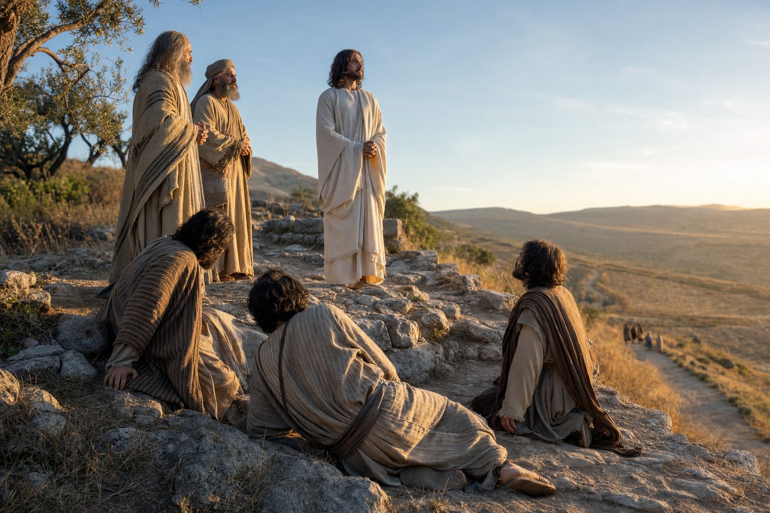 Photo-realistic depiction of the Sinaksary at the Transfiguration of the Lord, Orthodox calendar, 2026-08-19, synaxarion